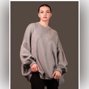 Gray Women's Crew Neck Sweater